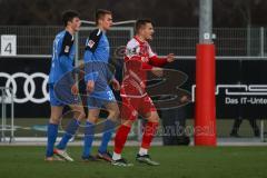 2.BL; Testspiel; FC Ingolstadt 04 - Würzburger Kickers; Tor Jubel Treffer Merlin Röhl (34, FCI) Filip Bilbija (35, FCI)