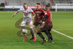 3. Liga - FC Ingolstadt 04 - Türkgücü München - Sararer Sercan (10 Türkgücü) Dominik Franke (3 FCI) Fatih Kaya (9, FCI)