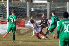 Bezirksliga OBB Nord - SV Manching - FC Schwabing München - Obermeier Thomas Torwart (#1 Manching) - Pedro da Silva Wiedl (#8 Manching) - Rybalko Johann (#3 Manching) - Sibilia Giacinto #9 weiss Schwabing - Foto: Jürgen Meyer