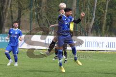 Kreisliga - Saison 2022/2023 - TSV Oberhaunstadt - FC Hitzhofen - Enes Erdogan blau Oberhaunstadt - Philipp Stipic gelb Hitzhofen - Foto: Meyer Jürgen