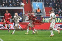 3. Liga; FC Ingolstadt 04 - TSV 1860 München; Torchance verpasst Simon Lorenz (32, FCI) Kopfball Marcel Costly (22, FCI) #m24#Jacobsen Thore (5 TSV) Haugen Sigurd (22 TSV)