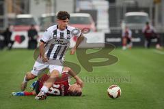 Saison 2026/27 - Freundschaftsspiel - 1. FC Nürnberg - FC Ingolstadt 04 - Rafael Lubach (Nr.18 - FCN) - Timo Hengmith (Nr.44 - FCI) - Foto: Meyer Jürgen