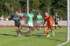 Bezirksliga - Saison 2025/26 - FC Fatih Ingolstadt - TSV Gaimersheim - Dennis Hüttinger (Nr.7 - TSV Gaimersheim) - Daniel Wolf Torwart Fatih - Foto: Meyer Jürgen