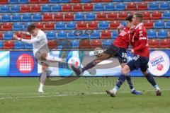 3. Liga - SpVgg Unterhaching - FC Ingolstadt 04 - Dennis Eckert Ayensa (7, FCI) Fuchs Alexander (35 SpVgg)