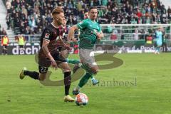 2.BL; SV Werder Bremen - FC Ingolstadt 04; Christian Gebauer (22, FCI) Marco Friedl (32 Bremen)