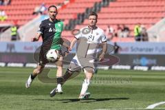 3. Liga; FC Ingolstadt 04 - Hannover 96 II; Max Besuschkow (17, FCI) Valmir Sulejmani (H96)