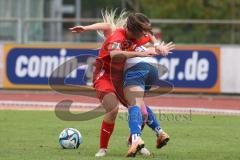 2. Fußball-Liga - Frauen - Saison 2023/2024 - FC Ingolstadt 04 - SC Sand - Anna-Lena Härtl (Nr.4 - FCI Frauen) - Loving Emma weiss Sand  - Foto: Meyer Jürgen