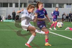 2. Bundesliga Frauen - Saison 2025/26 - FC Ingolstadt 04 Frauen - FSV Mainz - Leonie Haberäcker (Nr.27 - FC Ingolstadt Frauen I) - Pageler Maja blau Mainz - Foto: Meyer Jürgen
