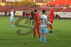 Bayernliga - U17 - Saison 2022/2023 - FC Ingolstadt 04 -  1860 München - Der 1:0 Führungstreffer durch Zeitler Deniz rot FCI - - Jubel - Foto: Meyer Jürgen