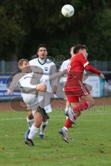 Kreisklasse - Saison 2023/2024 -SV Stammham - TSV Kösching -David Ostermeier rot Kösching -  - Jonas Korn weiss Stammham -  Foto: Meyer Jürgen