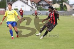 Bayernliga Nord - Saison 2024/25 - Freundschaftsspiel - FC Ingolstadt 04 II - FC Pipinsried - Said Souleymane (Nr.17 - FCI U21) - Krist Benjamin gelb Pipinsried  - Foto: Meyer Jürgen