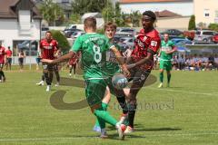 Vorbereitungsspiel - Testspiel - FC Ingolstadt 04 - VFB Eichstätt  - Udebuluzor Michael (#44 FCI)  - Wolfsteiner Dominik grün Eichstätt - Foto: Jürgen Meyer