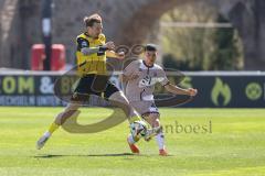 3. Liga; Borussia Dortmund II - FC Ingolstadt 04; Felix Keidel (43, FCI) Jessen Niklas (29 BVB2)