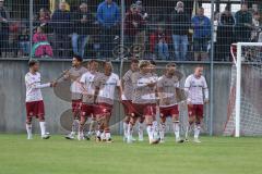 Toto Pokal; TSV Landsberg - FC Ingolstadt 04; Tor Jubel Treffer 2:3 Mattis Hoppe (2, FCI) Fredrik Carlsen (8, FCI) Yann Sturm (7, FCI) Max Plath (14 FCI)