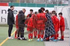 U 14 (C-Jun.) Förderliga BuLi/NLZ -  Saison 2021/2022 - FC Ingolstadt 04 - FC Bayern München - Halbzeitbesprechung - Foto: Meyer Jürgen