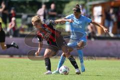 *** 2. Bundesliga Frauen - Saison 2025/26 - FC Ingolstadt 04 Frauen - Victoria Berlin - Aydin Leyila blau Berlin - Leonie Haberäcker (Nr.27 - FC Ingolstadt Frauen I) - Foto: Meyer Jürgen