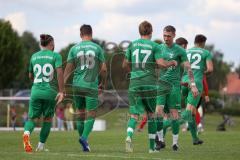 Relegation zur Bezirksliga - TSV Gaimersheim - BC Attaching - Der 1:0 Führungstreffer durch Florian Ihrling grün Gaimersheim - jubel - Foto: Jürgen Meyer