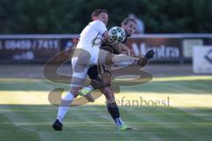 Landesliga - Saison 2026/27 - SV Manching - VFR Neuburg - Daniel Schweiger (Nr.11 - SV Manching) - Wytopil Frederic weiss Neuburg - Foto: Meyer Jürgen