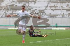 3. Liga - SV Wehen Wiesbaden - FC Ingolstadt 04 - Ausgleich Tor 1:1, Stefan Kutschke (30, FCI) Jubel