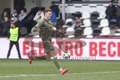3. Liga; SC Verl - FC Ingolstadt 04; solo vor dem Tor, Dennis Borkowski (7, FCI) Torchance verpasst