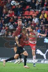 3. Liga; FC Ingolstadt 04 - SSV Jahn Regensburg; Kopfball Julian Kügel (31, FCI) David Kopacz (29, FCI) Bittroff Alexander (13 SSV)