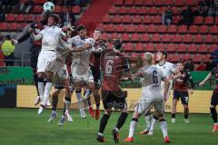3. Liga - Saison 2026/27 - FC Ingolstadt 04 - TSG Hoffenheim II - Joseph Ganda (Nr.16 - FCI) - Jykese Fields (Nr.11 - Hoffenheim) - Foto: Meyer Jürgen