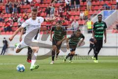 Elfmeter Stefan Kutschke (30, FCI) Tor 1:0 Jubel; FC Ingolstadt 04 - SpVgg Greuther Fürth; 2.BL; Testspiel