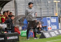 2.BL; SV Sandhausen - FC Ingolstadt 04 - Cheftrainer Roberto Pätzold (FCI) schreit zu den Spielern