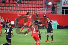 DFB - Pokal - Frauen - Saison 2022/2023 - FC Ingolstadt 04 -  FC Bayern München - Emelyne Laurent (Nr.27 - FC Bayern München) - Fritz Anna-Lena (Nr.19 - FC Ingolstadt 04 ) - Foto: Meyer Jürgen