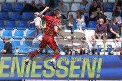 3. Liga - Saison 2025/26 - TSG Hoffenheim II - FC Ingolstadt 04  - Jonas Scholz (Nr.15 - FCI) mit dem 0:1 Führungstreffer - jubel - - XXXXX - Foto: Meyer Jürgen