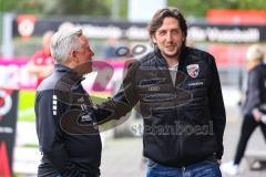 3. Liga; FC Viktoria Köln - FC Ingolstadt 04; Cheftrainer Olaf Janßen (Köln) und Sportdirektor Ivica Grlic  (FCI)