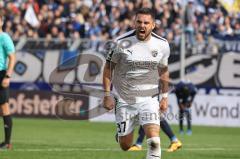 3. Liga; VfB Oldenburg - FC Ingolstadt 04; Tor Jubel Treffer Pascal Testroet (37, FCI) 0:1