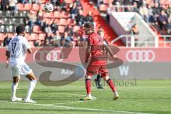 3. Liga; FC Ingolstadt 04 - 1. FC Saarbrücken; Linus Rosenlöcher (19, FCI) Elongo-Yombo Rodney (17 FCS)