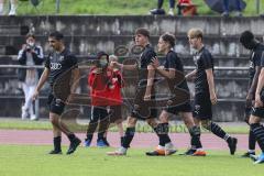 Relegation 2 - U17 - SSV Jahn Regensburg - FC Ingolstadt 04 - Tor 0:1 durch Johannes Birkl (2 FCI) Jubel Muhammed Atak (14 FCI) Valentin Hoti (6 FCI)