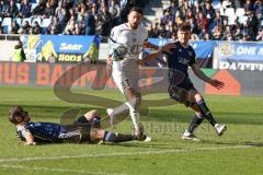 2024_1_27 - 3. Liga - Saison 2023/24 - 1. FC Saarbrücken - FC Ingolstadt 04 -  - Manuel Zeitz (Nr.8 - 1. FC Saarbrücken) - Pascal Testroet (Nr.37 - FC Ingolstadt 04) - Foto: Meyer Jürgen