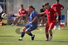 Kreisliga - Saison 2026/27- TSV Großmehring - SV Zuchering - Julian Moser rot Zuchering - Benedikt Neubauer blau Großmehring - Foto: Meyer Jürgen