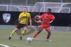 Bayernliga Süd - Saison 2022/2023 - FC Ingolstadt 04 - SV Kirchanschöring - Ibrahim Madougou (Nr.9 - FCI II) - Gesichtsmaske - Foto: Meyer Jürgen