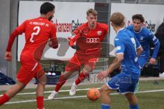 A-Junioren - Bundesliga Süd FC Ingolstadt 04 - TSG 1899 Hoffenheim - Benedikt Schwarzensteiner (Nr.18 - FCI A-Junioren) mitte rot -  Foto: Meyer Jürgen