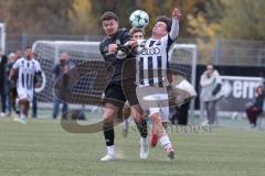 Bayernliga Nord - Saison 2026/27 - FC Ingolstadt 04 II - SV Fortuna Regensburg - Timo Hengmith weiss FCI - Lukas Schröder dunkel Regensburg -  Foto: Meyer Jürgen