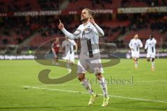 2.BL; 1. FC Nürnberg - FC Ingolstadt 04; Tor Jubel Treffer 0:5 Valmir Sulejmani (33, FCI)