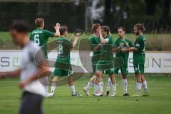 Landesliga - Saison 2026/27 - SV Manching - SC Cosmos Aystetten - Der 1:1 Ausgleichstreffer durch Sebastian  Graßl (Nr.10 - SV Manching) - Foto: Meyer Jürgen