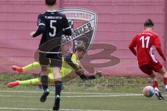 B-Junioren - Bayernliga -  Fc Ingolstadt 04 - TSG 1860 Rosenheim - Klein David Torwart FCI - Petrov Konstantin rot Rosenheim -  Foto: Meyer Jürgen