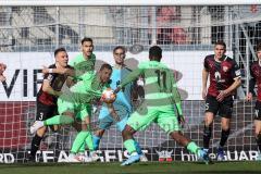 2.BL; FC Ingolstadt 04 - SV Sandhausen; Tor Gefahr Torwart Dejan Stojanovic (39 FCI) Testroet Pascal (37 SVS) Berko Erich (11 SVS) Dominik Franke (3 FCI) Nikola Stevanovic (15, FCI)