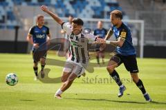 3. Liga - Saison 2026/27 - 1. FC Saarbrücken - FC Ingolstadt 04  - Emre Gül (Nr.5 - FCI) - Niko Bretschneider (Nr.28 - Saarbrücken) - Foto: Meyer Jürgen