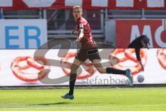 3. Liga - FC Ingolstadt 04 - FSV Zwickau - Filip Bilbija (35, FCI) erzielt das 2:1 Jubel Tor, Torwart Brinkies Johannes (1 Zwickau)