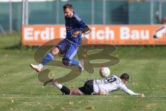 2023_10_28 - Kreisklasse - Saison 2023/24 - FC GW Ingolstadt - FC Arnsberg - Lucas Mack blau Arnsberg - Semih Soysal weiss GW Ing - Foto: Meyer Jürgen