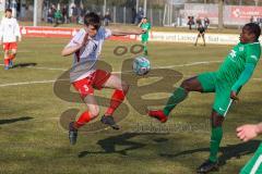 Bezirksliga OBB Nord - SV Manching - FC Schwabing München - Ousseynou Tamba (#10 Manching) - Hinrichs Rafael weiss Schwabing - Foto: Jürgen Meyer