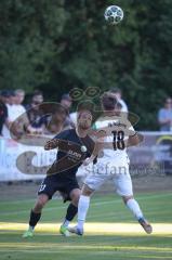 Landesliga - Saison 2026/27 - SV Manching - VFR Neuburg - Daniel Schweiger (Nr.11 - SV Manching) - Rampertshammer Daniel weiss Neuburg weiss Neuburg - Foto: Meyer Jürgen