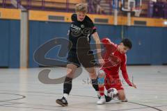 Hallenturnier MTV Ingolstadt - Saison 2025/26 - Türkisch SV Ingolstadt - SV Manching - Rainer Meisinger (Nr.8 - SV Manching) - Ahmet Altay rot Türkisch - Foto: Meyer Jürgen