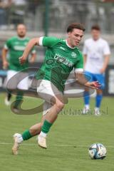 Testspiel - Bezirksliga - Saison 2025/26 - FC Gerolfing - SpVgg Joshofen Bergheim - David Simm grün Gerolfing - XXXXX - Foto: Meyer Jürgen